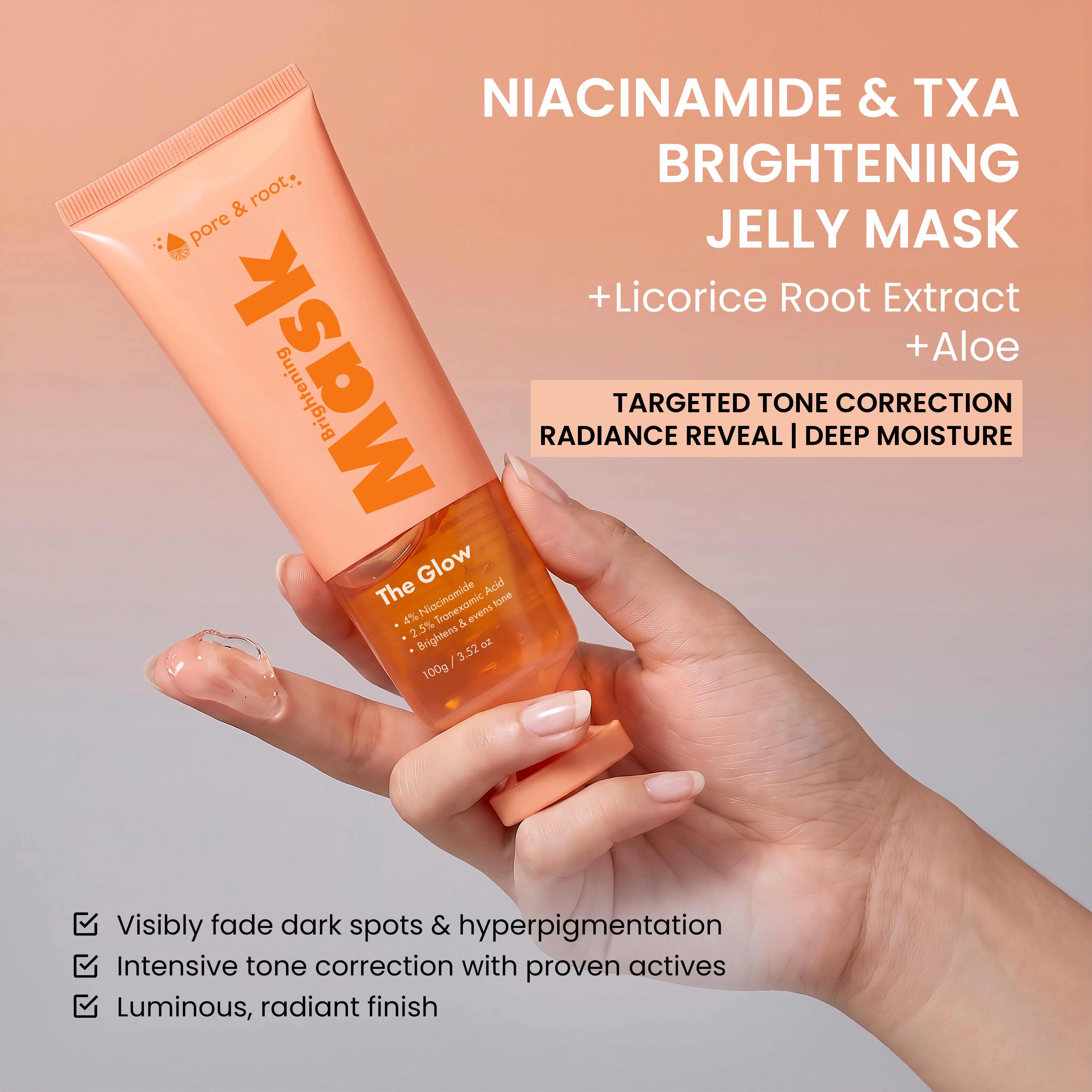 Niacinamide & TXA Brightening Jelly Mask