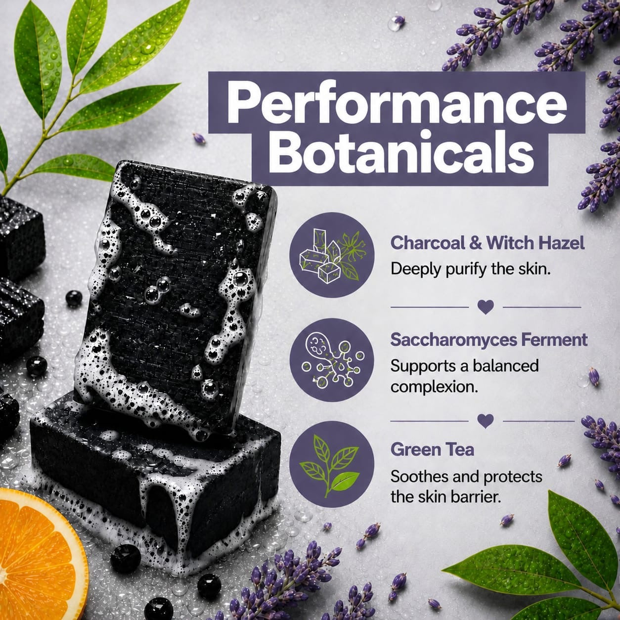 The Postbiotic Purifying Bar (Citrus Lavender)