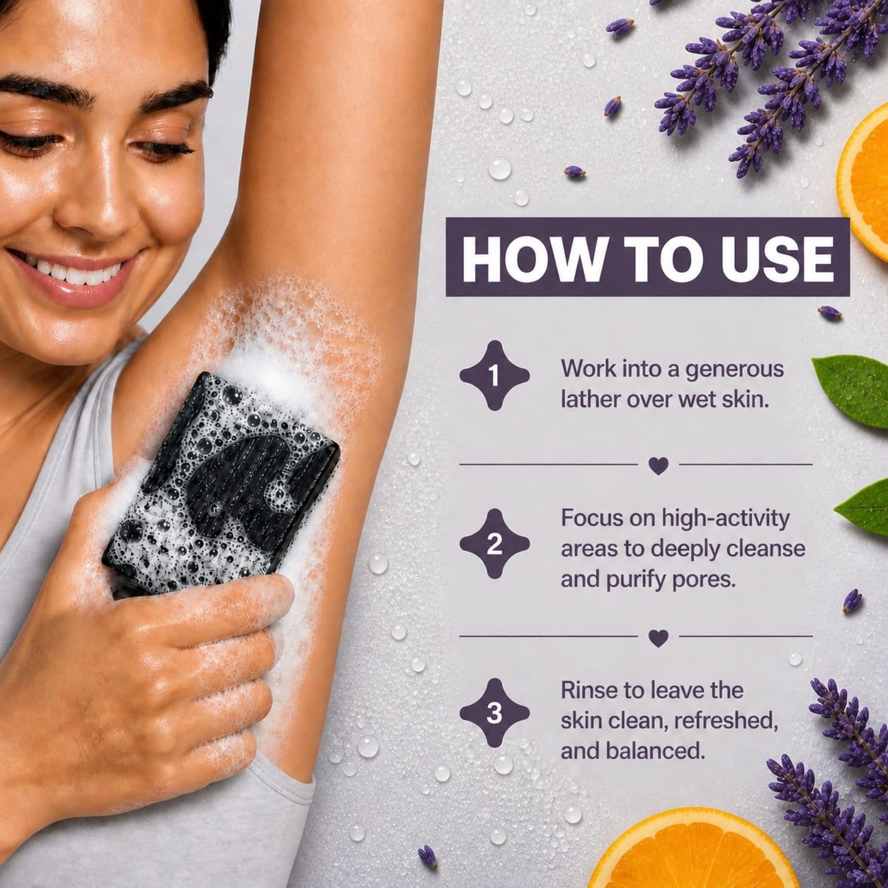 The Postbiotic Purifying Bar (Citrus Lavender)