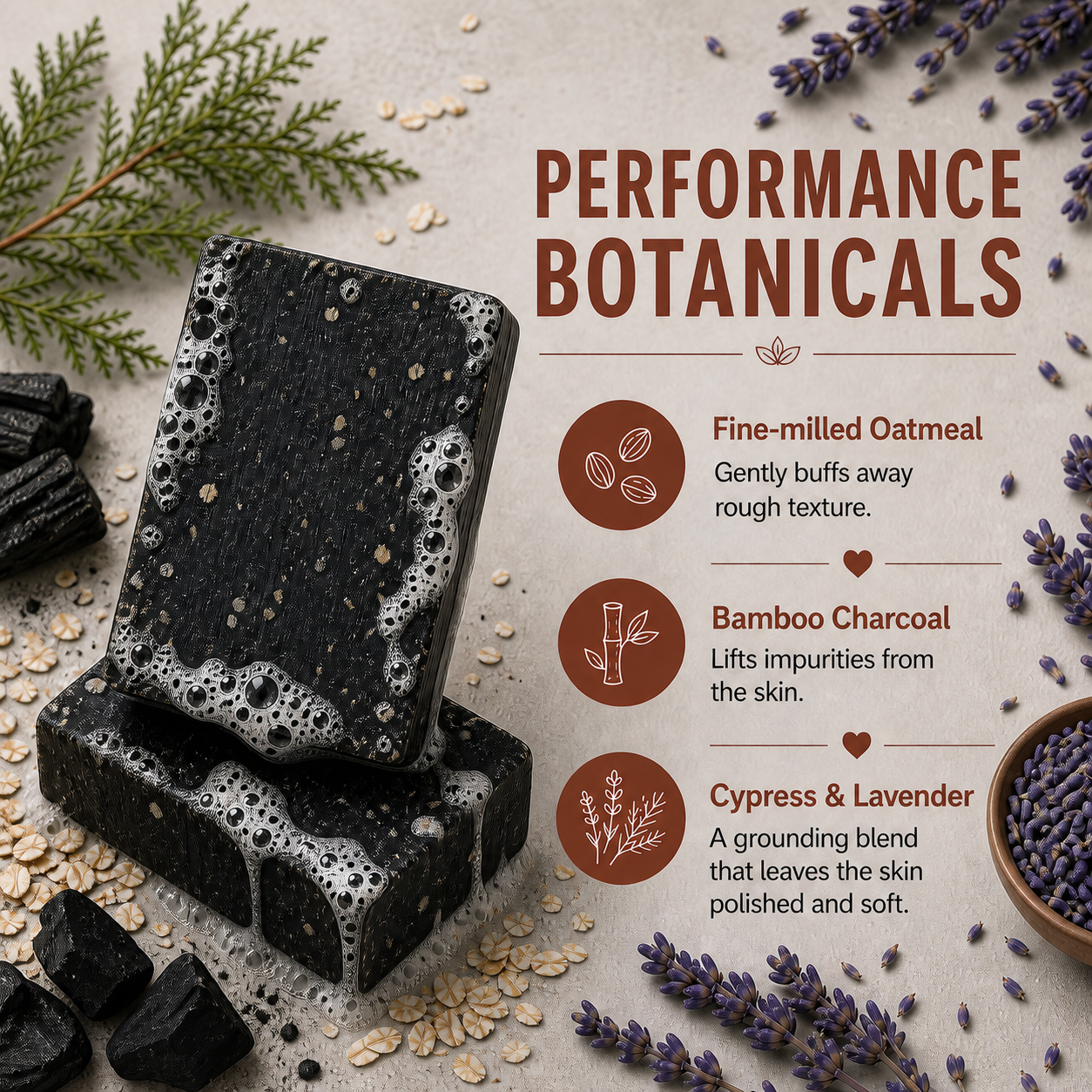 The Smooth Body Buffing Bar (Cypress Lavender)