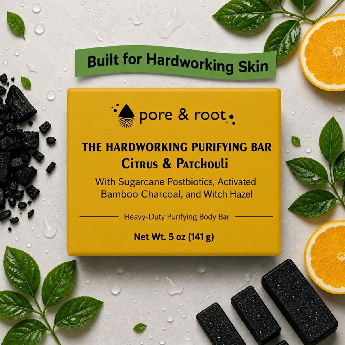 The Hardworking Purifying Bar (Citrus & Patchouli)